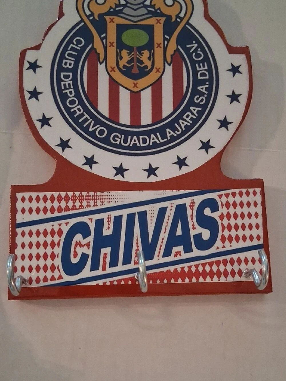 Chivas Wall Key Holder – Club Deportivo Guadalajara Red/White